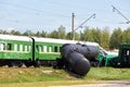 Crash of trains Royalty Free Stock Photo