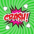 Crash! wording Royalty Free Stock Photo