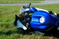 Crashed bike