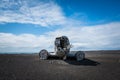 Crashed landed DC-3 Plane in Iceland Royalty Free Stock Photo