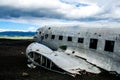 Crashed plane in Iceland. Solheimasandur plane wreck