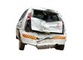 Crashed - a totaled hatchback Royalty Free Stock Photo