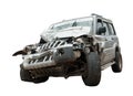 Crashed - a totaled SUV Royalty Free Stock Photo