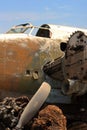 CRASHED VINTAGE B-34 VENTURA BOMBER ON DISPLAY AT THE SOUTH AFRICAN AIR FORCE MUSEUM