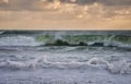 Crashing Ocean waves at la push Washington near forks