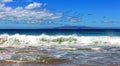 Crashing Surf on Maui along Sugar beach