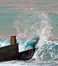 The crashing wave Royalty Free Stock Photo