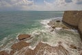 Crashing Waves on a Coastal Fortress