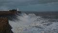 Crashing waves at Porthcawl