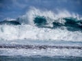 Crashing waves - surf Royalty Free Stock Photo