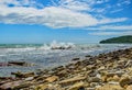 Crashing waves at Swanage,Perveril Point