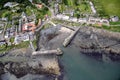 Craster from the air Royalty Free Stock Photo