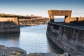 Craster Harbour entrance Royalty Free Stock Photo