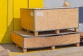 Crate Box Pallet Stack Royalty Free Stock Photo