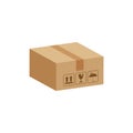 Crate boxes 3d, cardboard box brown, flat style cardboard parcel boxes, packaging cargo, isometric boxes brown, packaging box