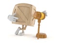 Crate character with gavel