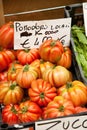 Crate of pomodori in Alba Royalty Free Stock Photo