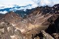 Crater of the active volcano Guagua Pichincha