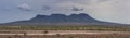 The crater of the Brukkaros extinct volcano in Namibia Royalty Free Stock Photo