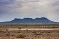 The crater of the Brukkaros extinct volcano in Namibia Royalty Free Stock Photo