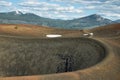 Crater of Cinder Cone, Lassen Volcanic National Park Royalty Free Stock Photo