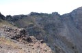 crater of the dormant Vesuvius volcano near the city of Naples i Royalty Free Stock Photo