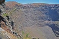 The crater of the dormant volcano Vesuvius Royalty Free Stock Photo