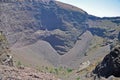 The crater of the dormant volcano Vesuvius Royalty Free Stock Photo