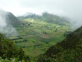 Crater of an extinct volcano Pululahua, Ecuador