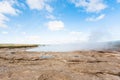 crater of The Geisyr in Haukadalur area in Iceland Royalty Free Stock Photo