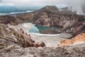 Crater of the Gorely volcano, Kamchatka, Russia Royalty Free Stock Photo