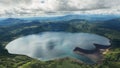 Crater Karymsky Lake. Kronotsky Nature Reserve on Kamchatka Peninsula.