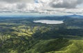 Crater Karymsky Lake. Kronotsky Nature Reserve on Kamchatka Peninsula.