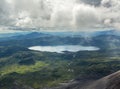 Crater Karymsky Lake. Kronotsky Nature Reserve on Kamchatka Peninsula.