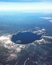 Crater Lake from above Royalty Free Stock Photo