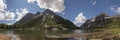 Crater Lake, Colorado Panoramic Royalty Free Stock Photo