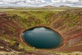 Crater lake Kerid in Iceland