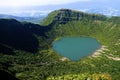 Crater lake of Mt. Karakuni-dake, highest peak in the Ebino kogen area, Kyushu, Japan