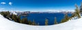 Crater Lake National Park is an American national park located in southern Oregon, fifth oldest national park in the United States Royalty Free Stock Photo