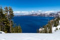 Crater Lake National Park is an American national park located in southern Oregon, fifth oldest national park in the United States Royalty Free Stock Photo