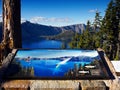 Crater Lake, National Park, Oregon, United States Royalty Free Stock Photo