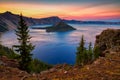 Crater Lake National Park in Oregon, USA Royalty Free Stock Photo