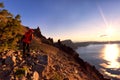 Crater Lake National Park in Oregon, USA - Wizard Island Royalty Free Stock Photo