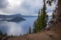 Crater Lake National Park in Southern Oregon, America, USA. Royalty Free Stock Photo