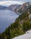 Crater Lake National Park in Southern Oregon, America, USA. Royalty Free Stock Photo