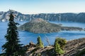 Crater Lake National Park Ultra Blue Royalty Free Stock Photo