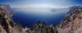 Crater Lake Panorama Royalty Free Stock Photo