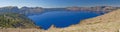 Crater Lake Panorama Royalty Free Stock Photo