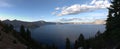 Crater Lake Panorama A Royalty Free Stock Photo