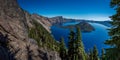 Crater lake and surrounding areas Royalty Free Stock Photo